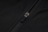 2025 In Milan Black Hoody Zipper Jacket Windbreaker