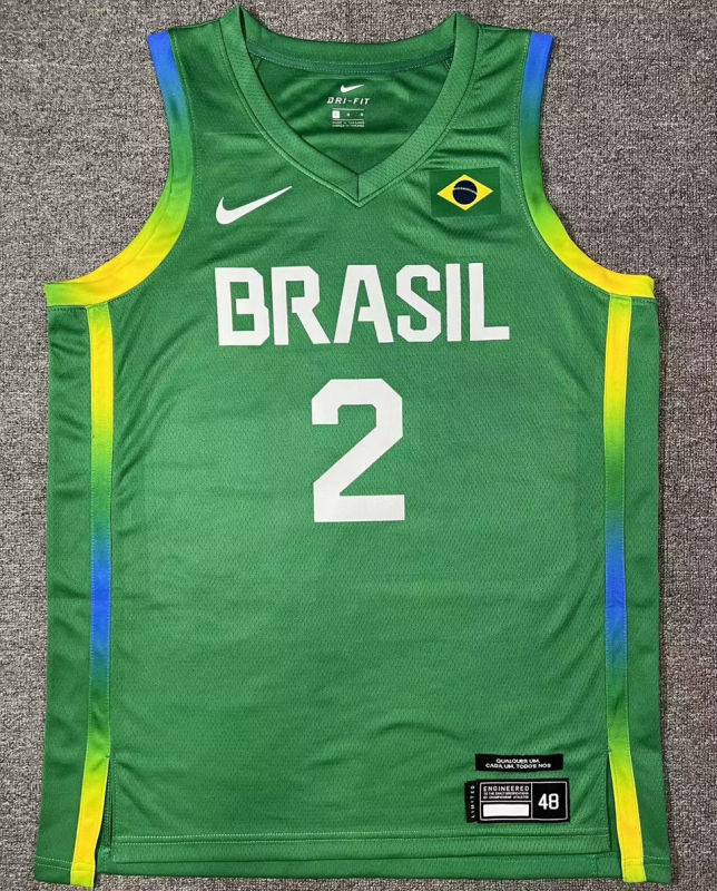 Brazil Team YAGO #2 Green NBA