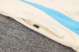 2025 Argentina Rice White Hoody Zipper Jacket Windbreaker