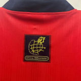 1996 Spain Home Red Retro Soccer Jersey