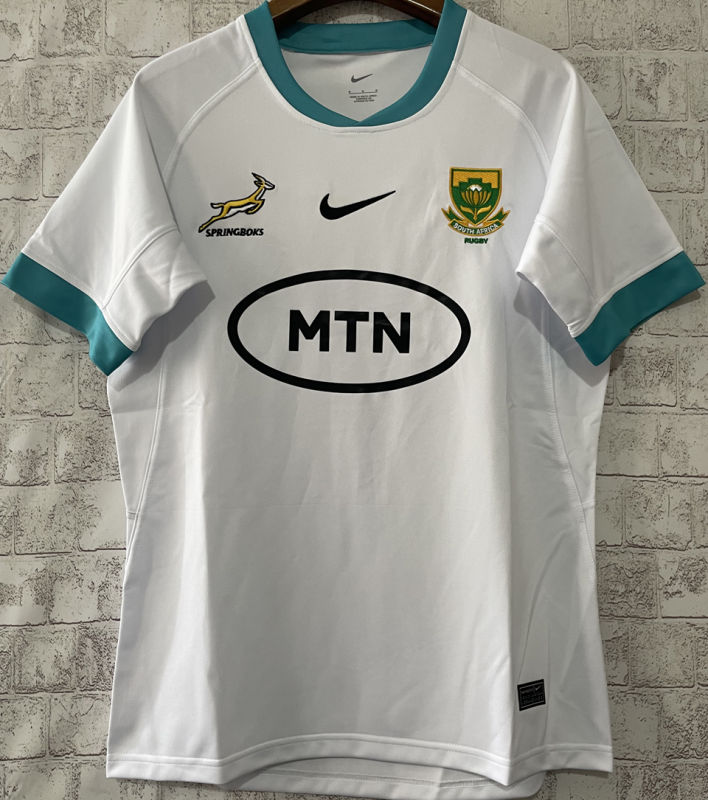 South Africa Rugby Visitante Versión Aficionado 2024/25 (Blanca)