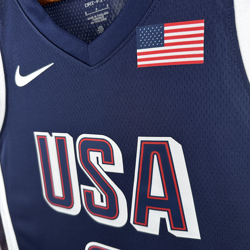 Team USA CURRY #4 Blue NBA 5