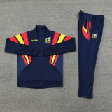 2025 Spain Sapphire Blue Jacket Tracksuit