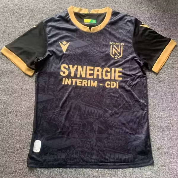 2024/25 Nantes Away Black Fans Soccer Jersey