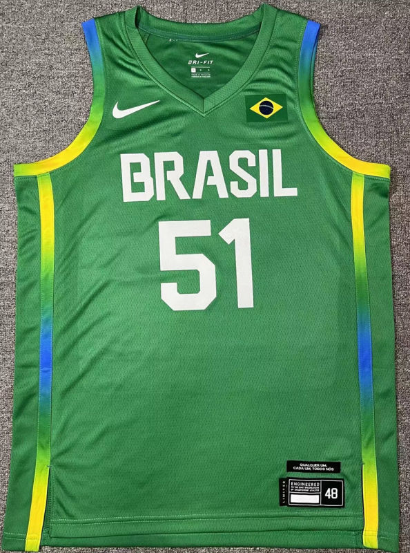Brazil Team CABOCLO #51 Green NBA