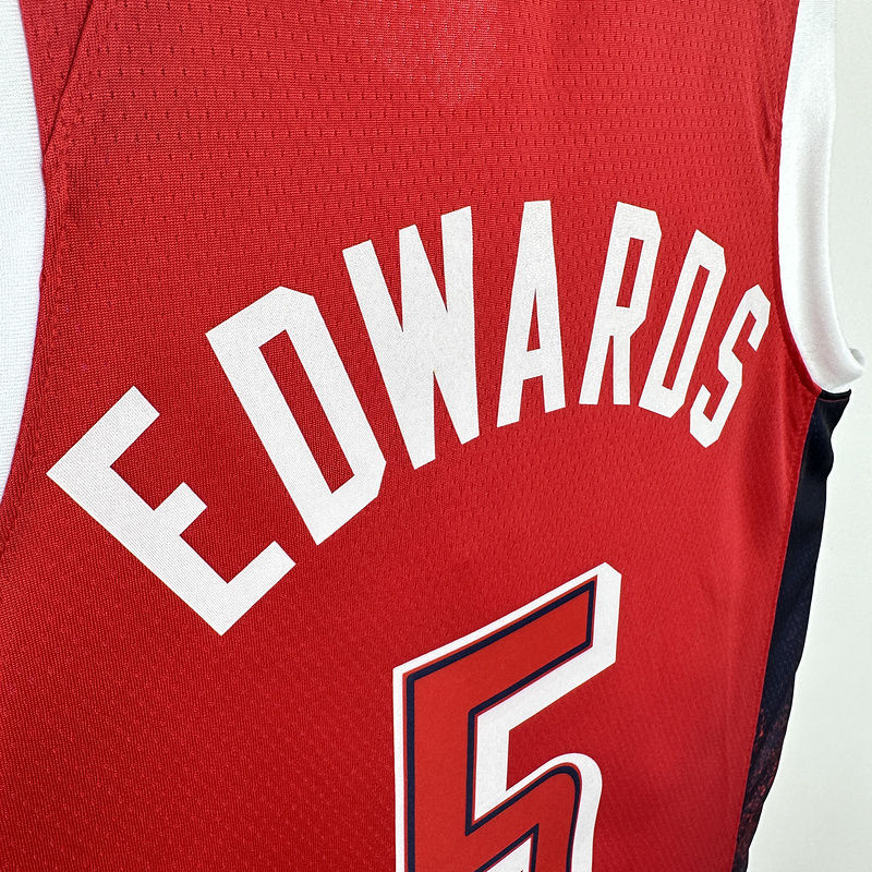 Team USA EDWARDS #5 Red NBA 7