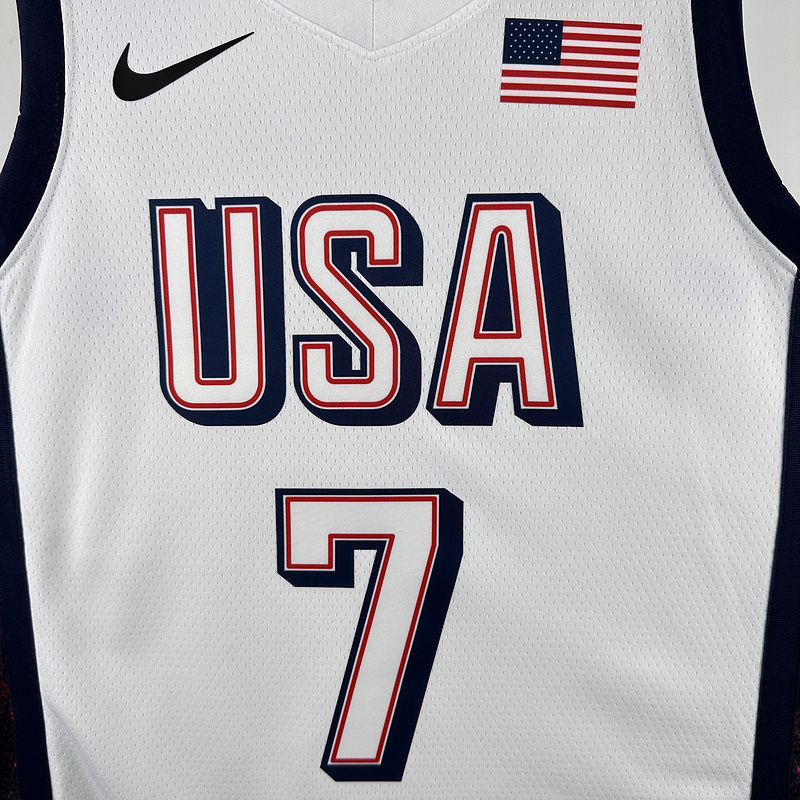 Team USA DURANT #7 White NBA 4