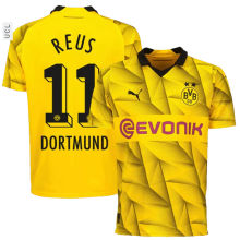 REUS #11 BVB UCL Version Yellow Fans Jersey 2023/24 背后广告在下