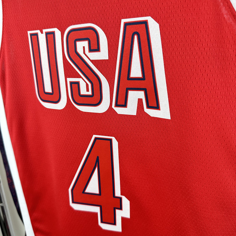 Team USA CURRY #4 Red NBA 6