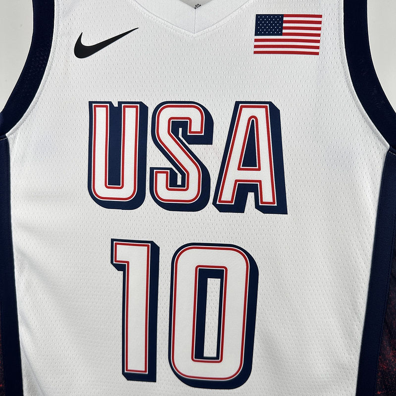 Team USA TATUM #10 White NBA 4