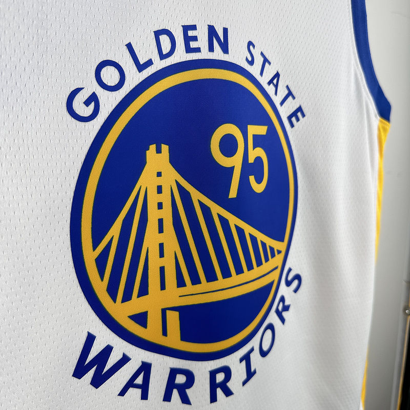 Warriors ANDERSON #95 White NBA 4