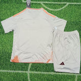 2024/25 Roma Away White Kids Soccer Jersey