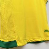 2006 Brazil Home Yellow Retro Soccer Jersey