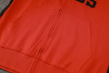 2024/25 Bulls Red Hoody Zipper Jacket Tracksuit