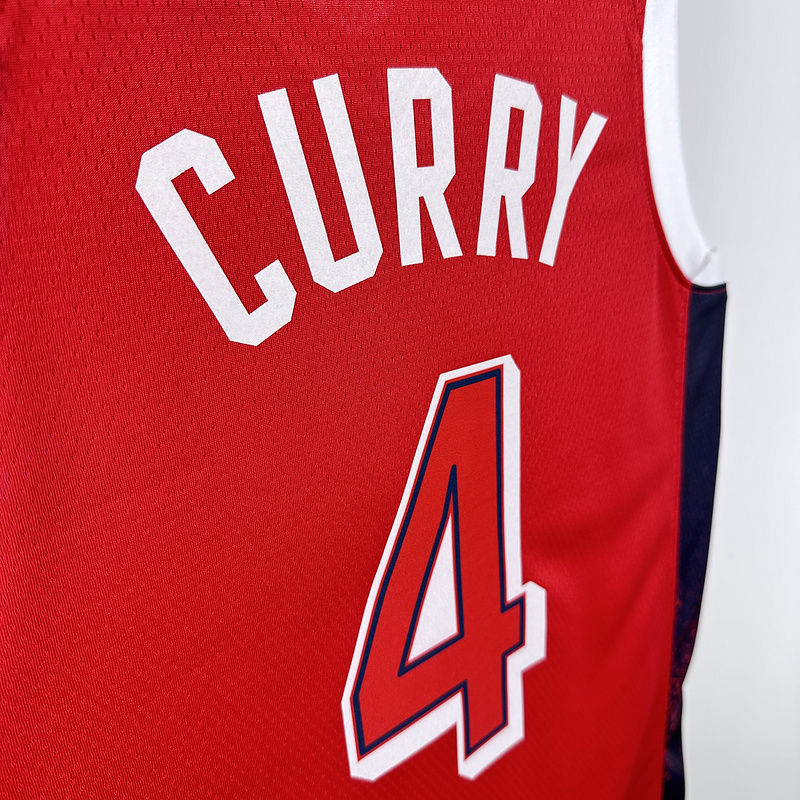 Team USA CURRY #4 Red NBA 7