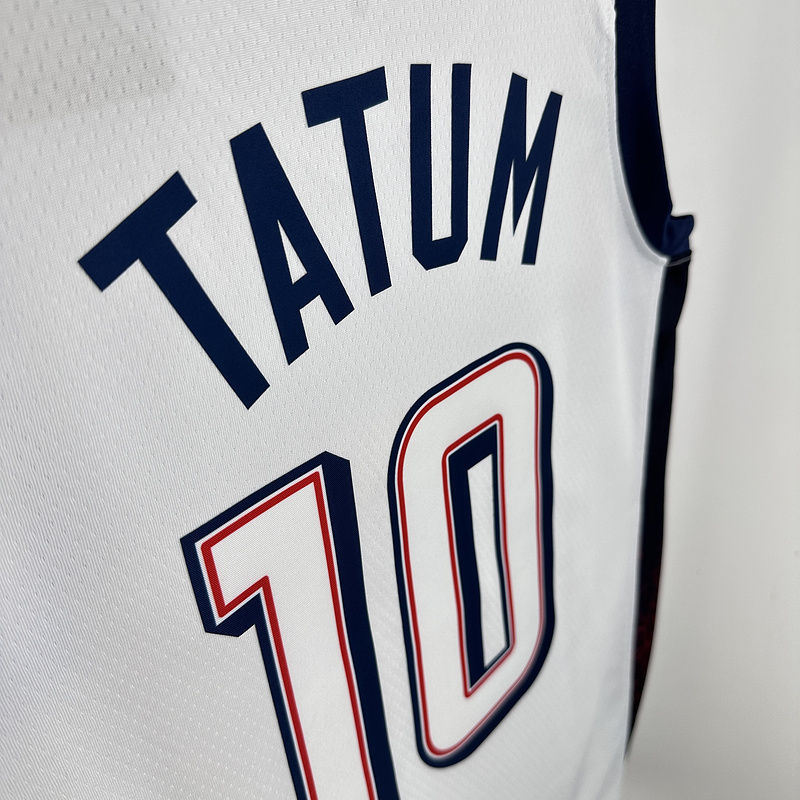 Team USA TATUM #10 White NBA 6