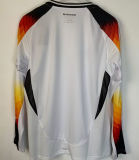 2024/25 Germany Home White Fans Long Sleeve Jersey