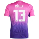 MÜLLER #13 Germany 1:1 Quality Away Pink Fans Soccer Jersey 2024/25