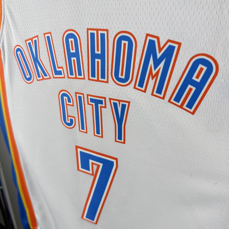 KC Thunder HOLMGREN #7 White NBA 4