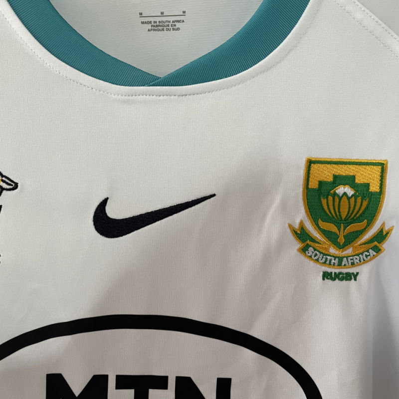 South Africa Rugby Visitante Versión Aficionado 2024/25 (Blanca) 3