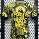 2024/25 Brazil Special Edition Yellow Player Version Soccer Jersey