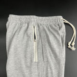 2024/25 Nk~ Grey Pure Cotton Sports Trousers Zipper style