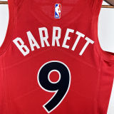 2023 Toronto Raptors BARRETT #9 Red NBA Jerseys