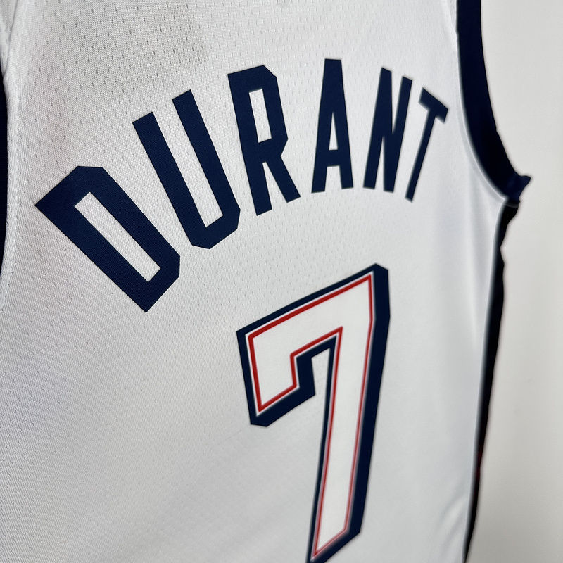 Team USA DURANT #7 White NBA 6