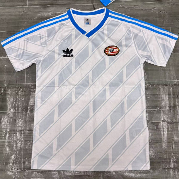 1987/88 P S V Away White Retro Soccer Jersey