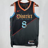 2025 Wizards AVDIJA #8 Black City Edition NBA Jerseys