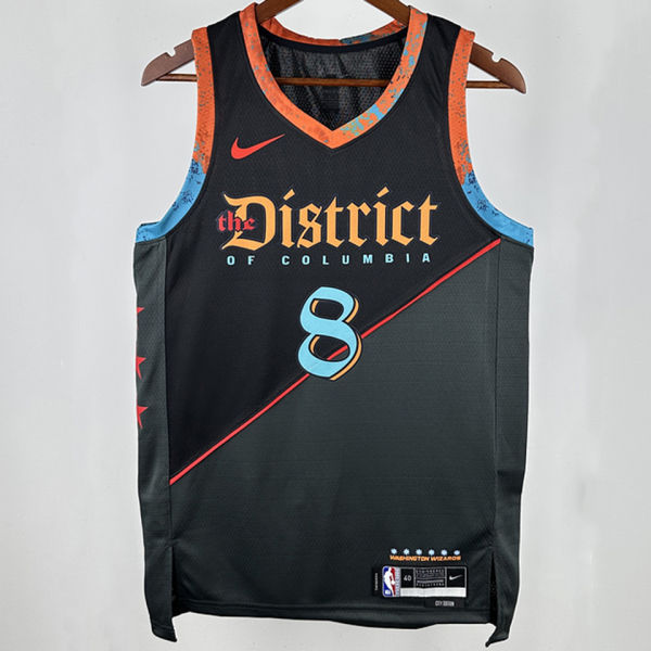 2025 Wizards AVDIJA #8 Black City Edition NBA Jerseys