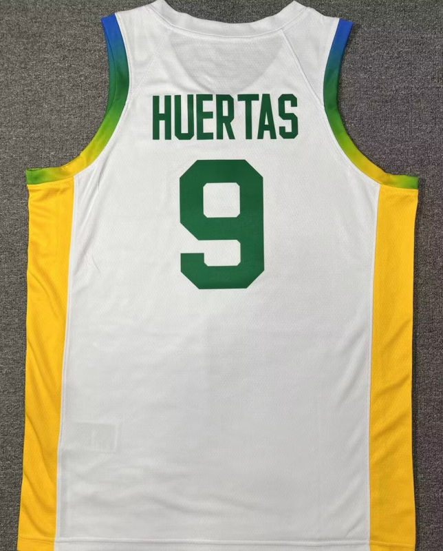 Brazil Team HUERTAS #9 White NBA 2