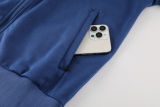 2025 In Milan Light Blue Hoody Zipper Jacket Windbreaker