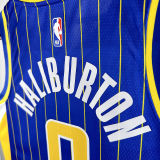 2019 Pacers HALIBURTON #0 Blue City Edition NBA Jerseys