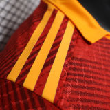 2024 Roma ASR Originals Red Player Version Soccer Jersey 有胸前新新广