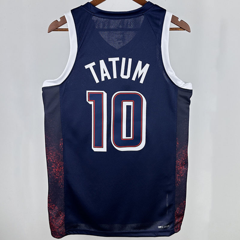 Team USA TATUM #10 Blue NBA 2