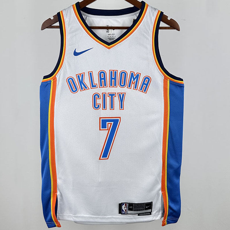 KC Thunder HOLMGREN #7 White NBA