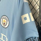 CHAMPIONS #24 Man City 1:1 Quality Home Blue Fans Jersey 2024/25 新款 ★★