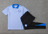 2024/25 In Milan Light Blue POLO Training Tracksuit