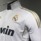 2011/12 RM Home Retro Long Sleeve Player Version Soccer Jersey 球员版带胸前章