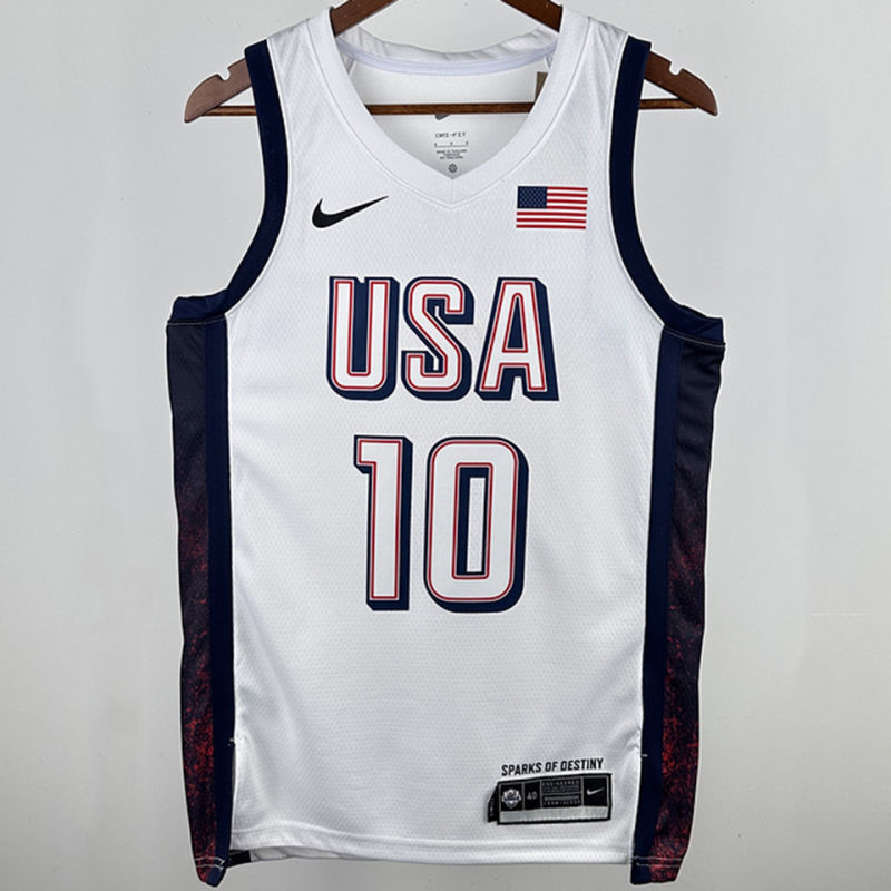Team USA TATUM #10 White NBA