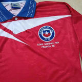 1998 Chile Home Red Retro Long Sleeve Soccer Jersey
