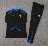 2025 France Black Sweater Tracksuit