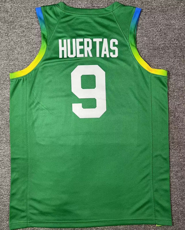 Brazil Team HUERTAS #9 Green NBA 2
