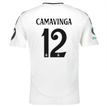 CAMAVINGA #12 RM 1:1 Quality Home Fans Jersey 2024/25 （UCL Font)