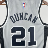 2021 Spurs DUNCAN #21 Grey NBA Jerseys