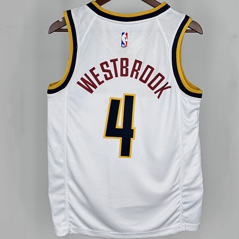 Nuggets WESTBROOK #4 White NBA 2