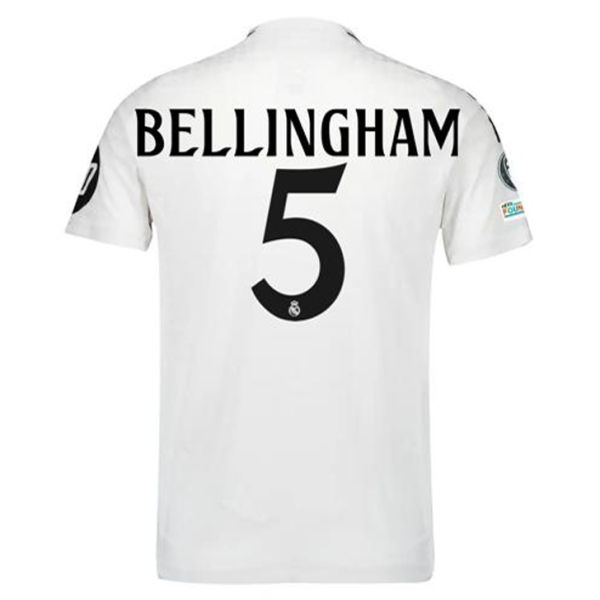 BELLINGHAM #5 RM 1:1 Quality Home Fans Jersey 2024/25 （UCL Font)