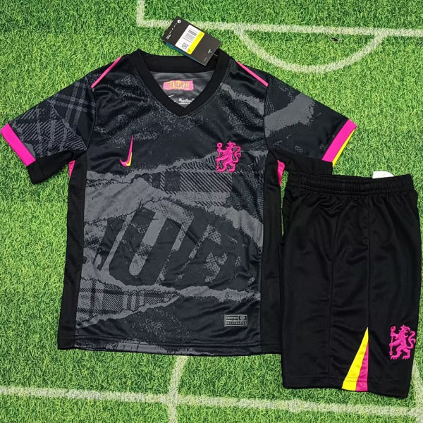 2024/25 CFC Third Black Kids Soccer Jersey 无广告