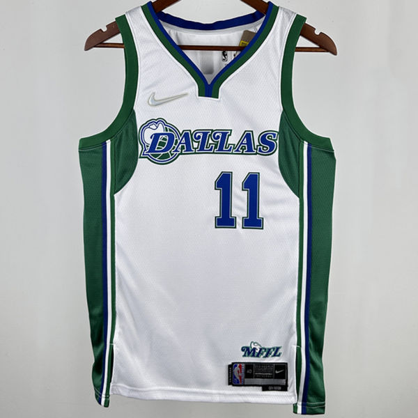 Mavericks IRVING #11 White City Edition 75th NBA Jerseys 75周年